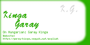 kinga garay business card